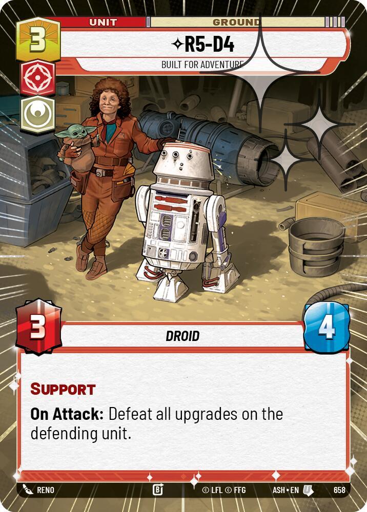 R5-D4 - Built for Adventure (Hyperspace Foil) (658) [Ashes of the Empire]