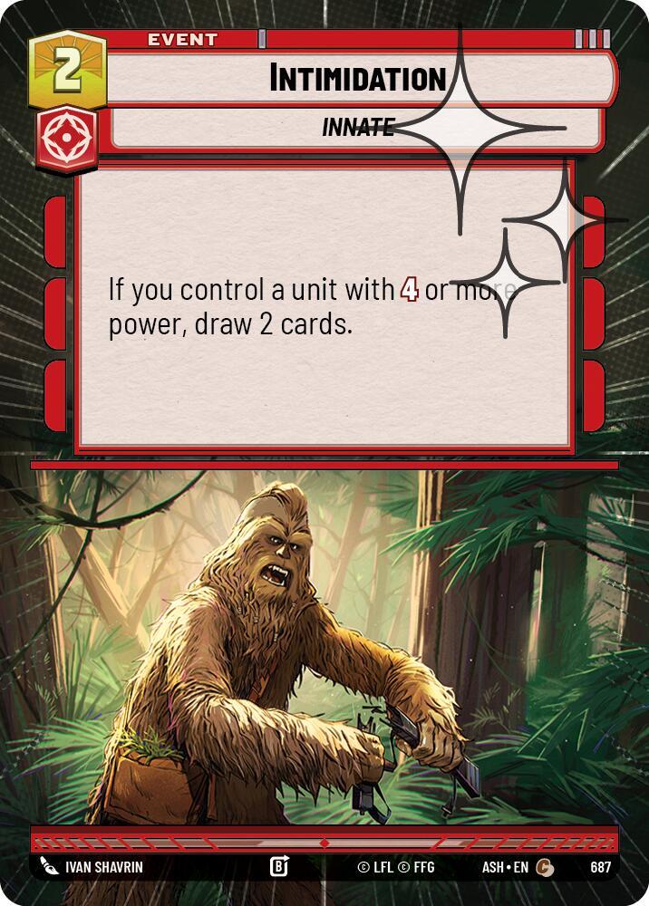 Intimidation (Hyperspace Foil) (687) [Ashes of the Empire]