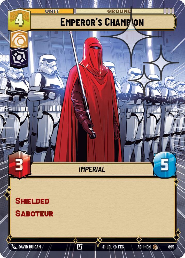Emperor's Champion (Hyperspace Foil) (695) [Ashes of the Empire]