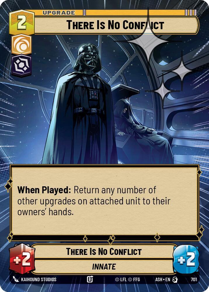 There Is No Conflict (Hyperspace Foil) (701) [Ashes of the Empire]