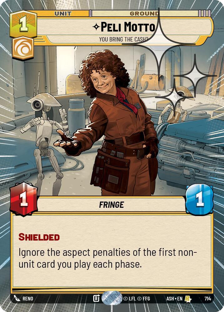 Peli Motto - You Bring the Cash? (Hyperspace Foil) (714) [Ashes of the Empire]