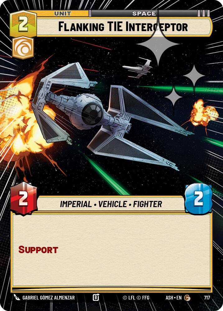 Flanking TIE Interceptor (Hyperspace Foil) (717) [Ashes of the Empire]