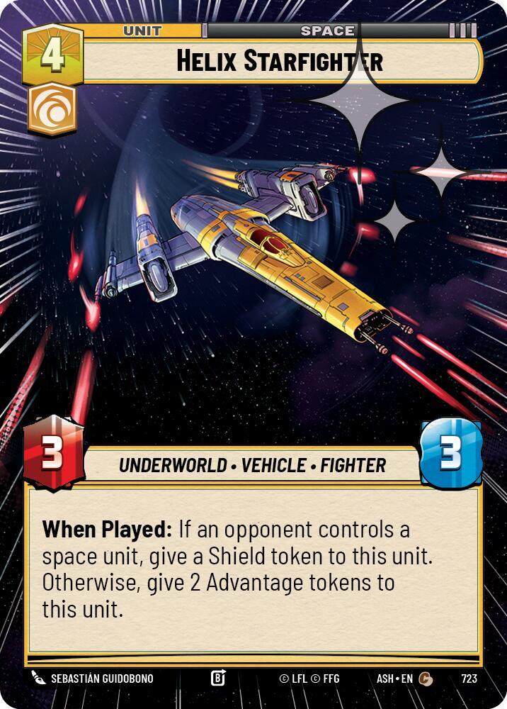 Helix Starfighter (Hyperspace Foil) (723) [Ashes of the Empire]