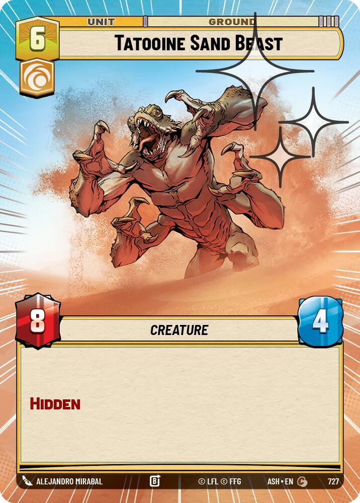 Tatooine Sand Beast (Hyperspace Foil) (727) [Ashes of the Empire]