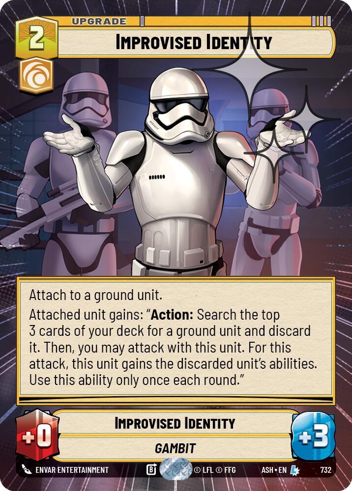 Improvised Identity (Hyperspace Foil) (732) [Ashes of the Empire]