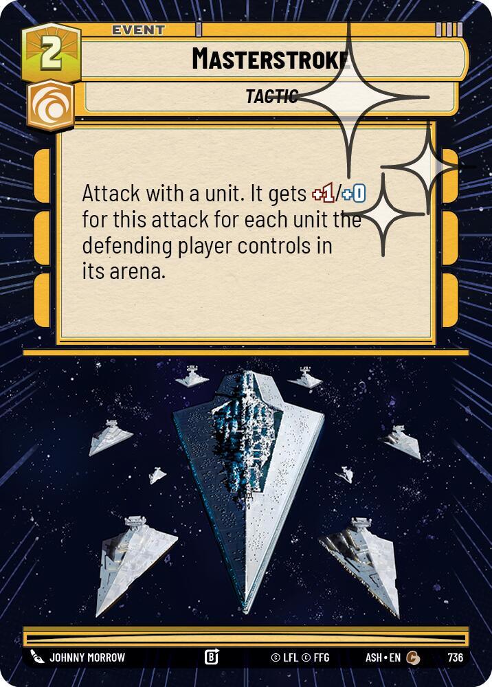 Masterstroke (Hyperspace Foil) (736) [Ashes of the Empire]