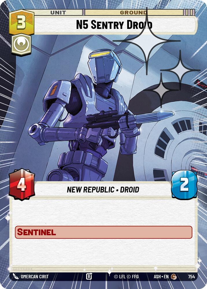 N5 Sentry Droid (Hyperspace Foil) (754) [Ashes of the Empire]