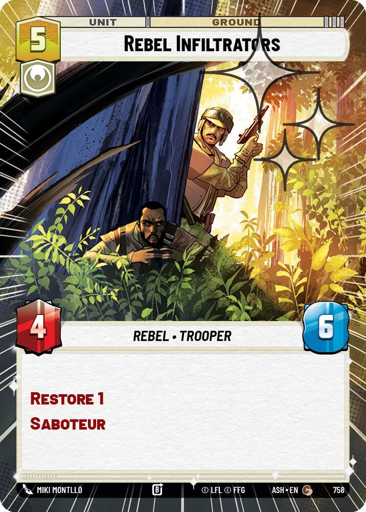 Rebel Infiltrators (Hyperspace Foil) (758) [Ashes of the Empire]