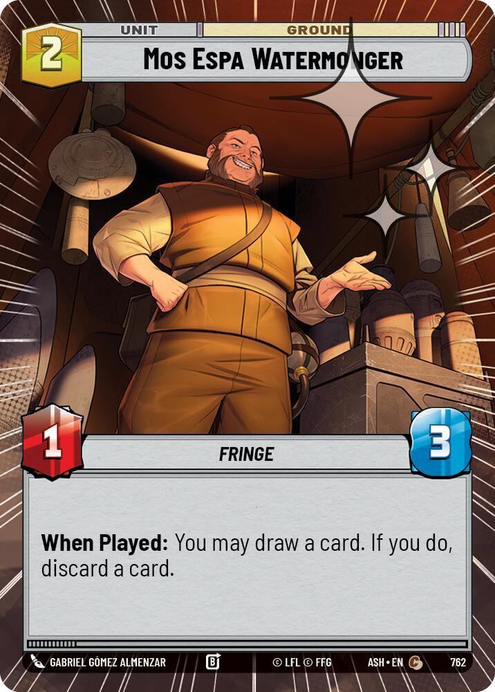 Mos Espa Watermonger (Hyperspace Foil) (762) [Ashes of the Empire]