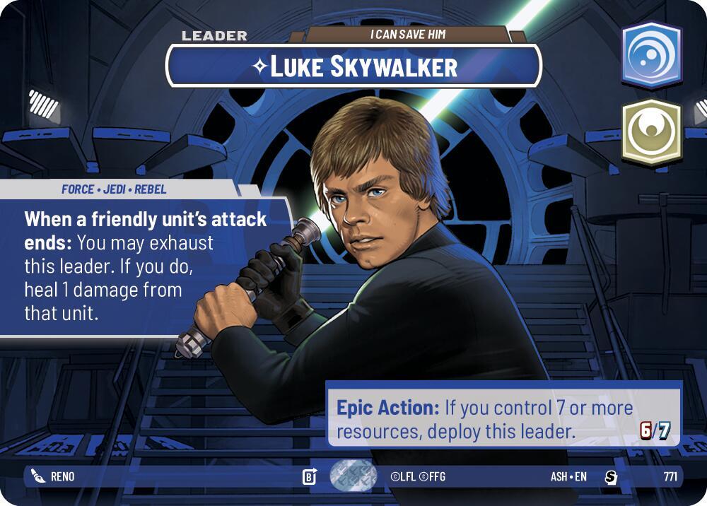 Luke Skywalker - I Can Save Him (Showcase) (771) [Ashes of the Empire]