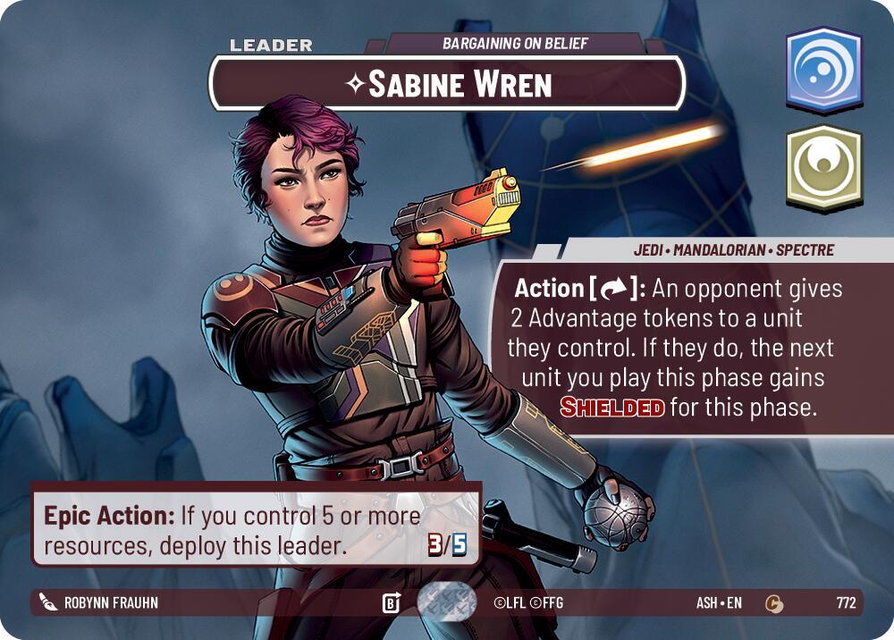 Sabine Wren - Bargaining on Belief (Showcase) (772) [Ashes of the Empire]