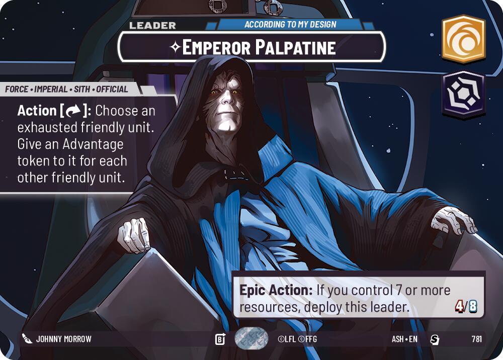 Emperor Palpatine - According to My Design (Showcase) (781) [Ashes of the Empire]