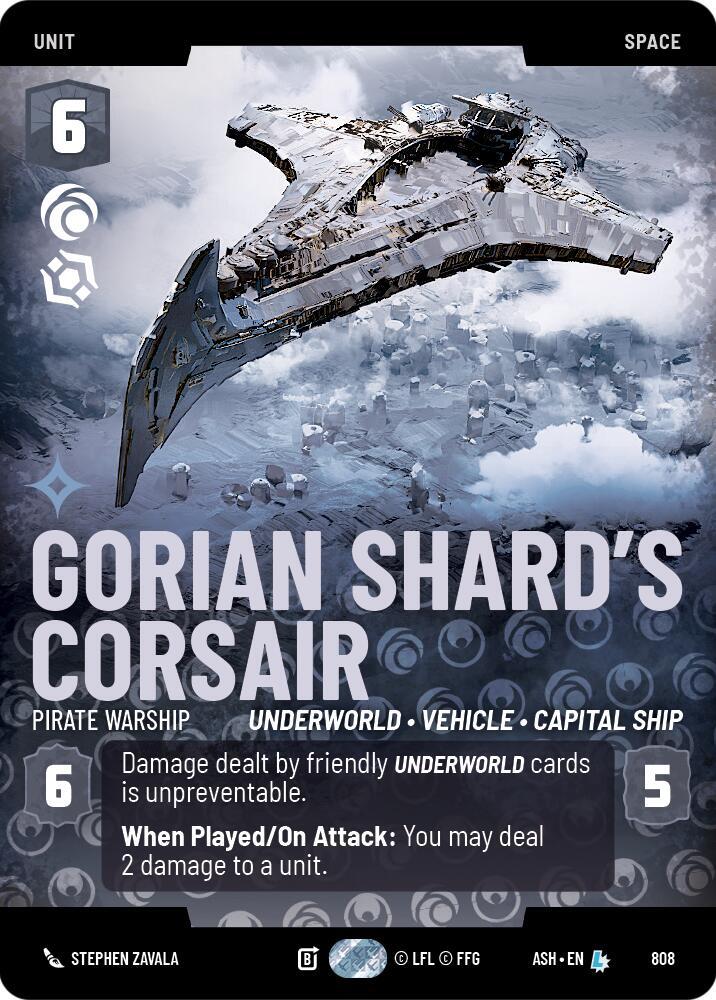 Gorian Shard's Corsair - Pirate Warship (Prestige) (808) [Ashes of the Empire]