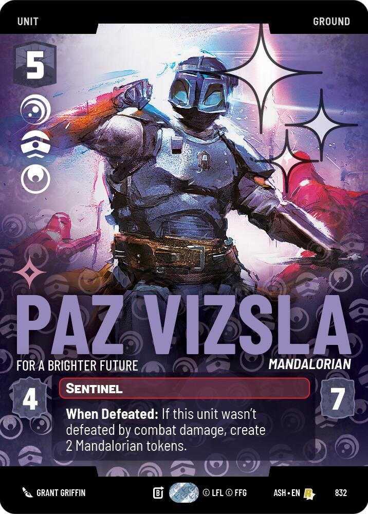 Paz Vizsla - For a Brighter Future (Prestige Foil) (832) [Ashes of the Empire]