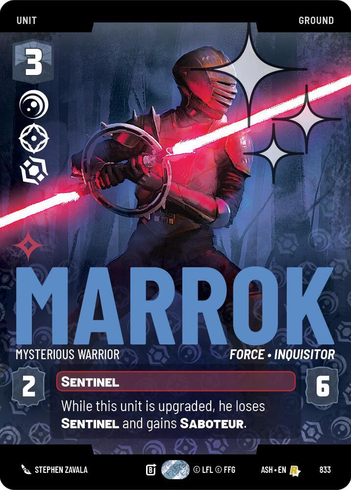 Marrok - Mysterious Warrior (Prestige Foil) (833) [Ashes of the Empire]