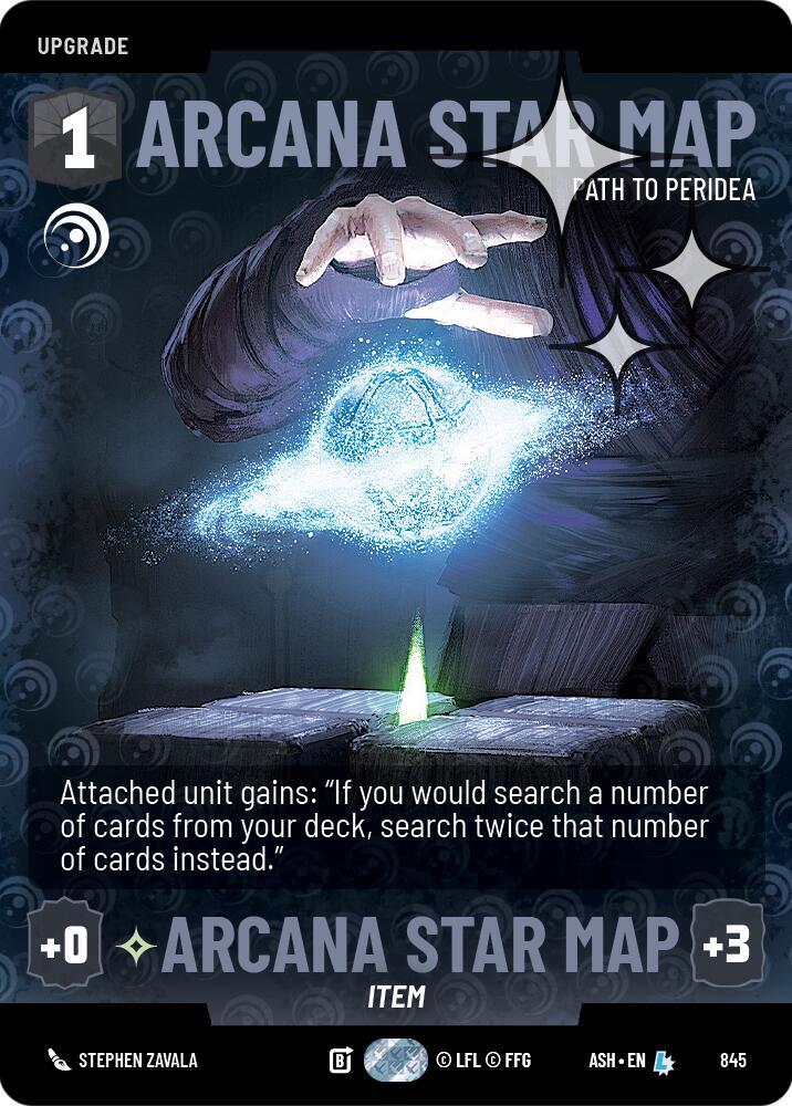 Arcana Star Map - Path to Peridea (Prestige Foil) (845) [Ashes of the Empire]