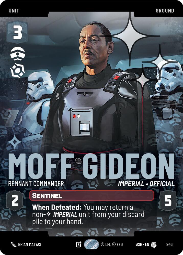 Moff Gideon - Remnant Commander (Prestige Foil) (846) [Ashes of the Empire]