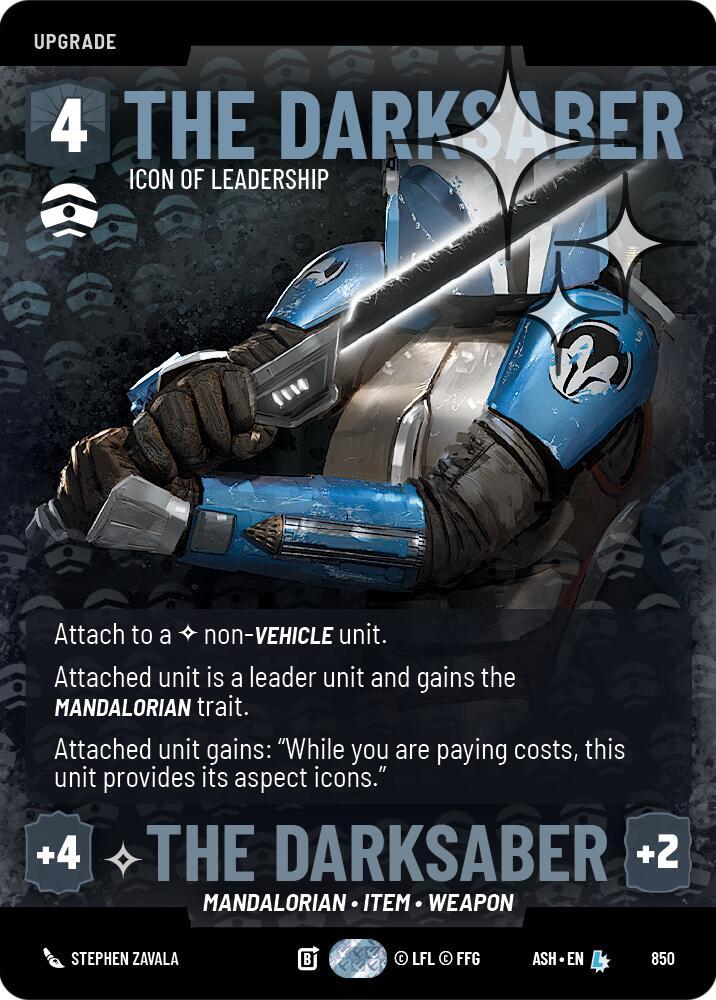 The Darksaber - Icon of Leadership (Prestige Foil) (850) [Ashes of the Empire]