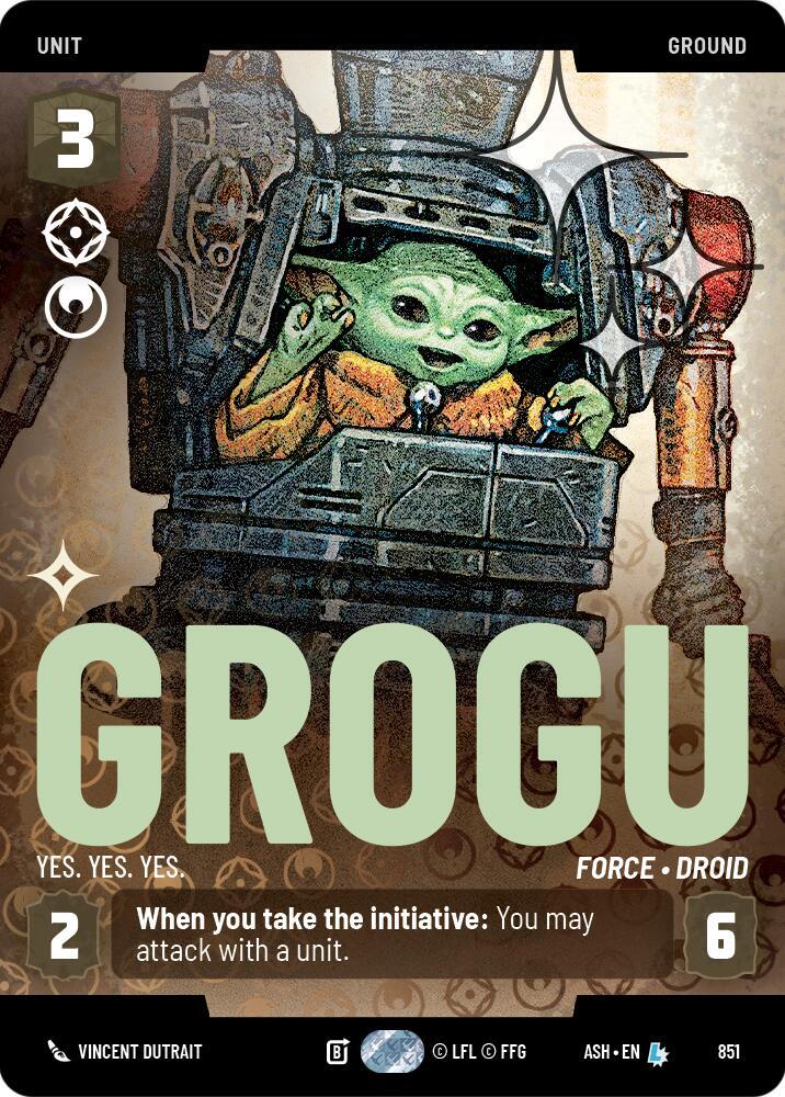 Grogu - Yes. Yes. Yes. (Prestige Foil) (851) [Ashes of the Empire]