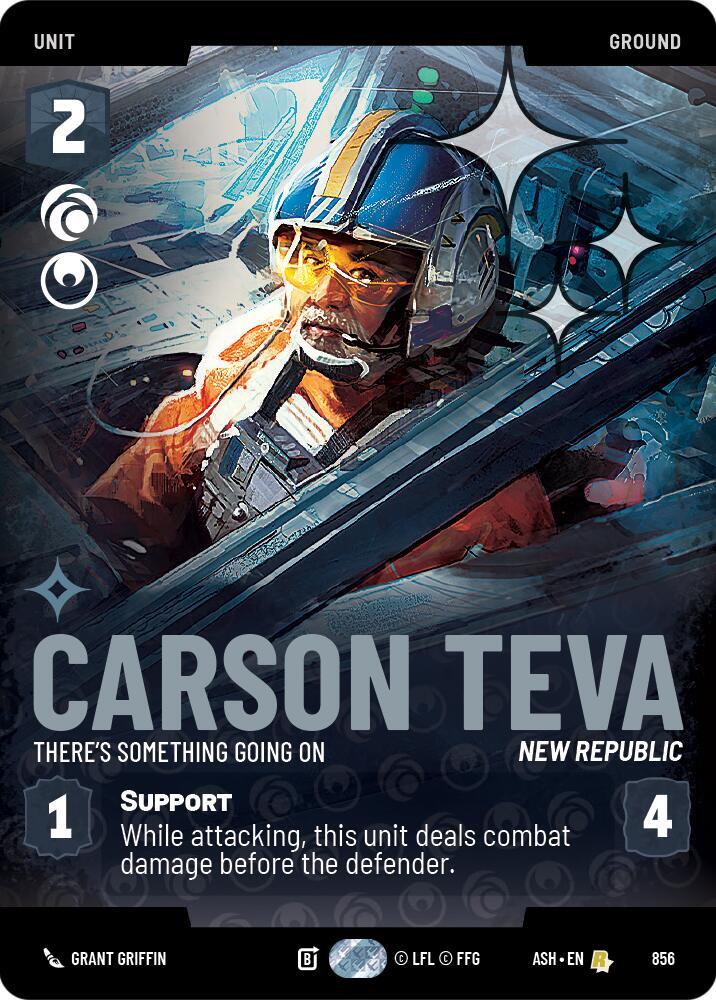 Carson Teva - There's Something Going On (Prestige Foil) (856) [Ashes of the Empire]