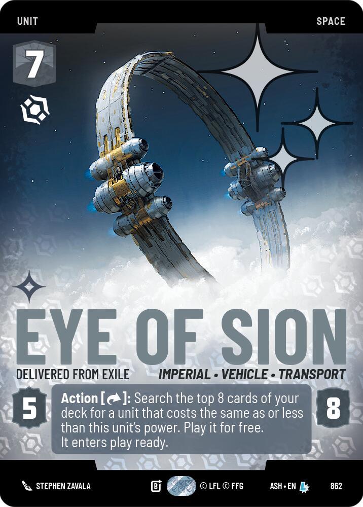 Eye of Sion - Delivered from Exile (Prestige Foil) (862) [Ashes of the Empire]