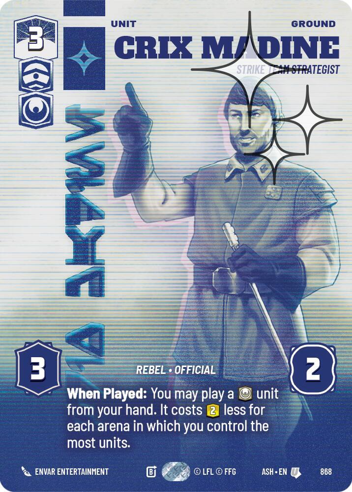Crix Madine - Strike Team Strategist (Prestige Foil) (868) [Ashes of the Empire]
