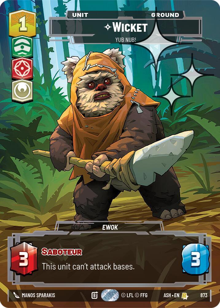 Wicket - Yub Nub! (Prestige Foil) (873) [Ashes of the Empire]