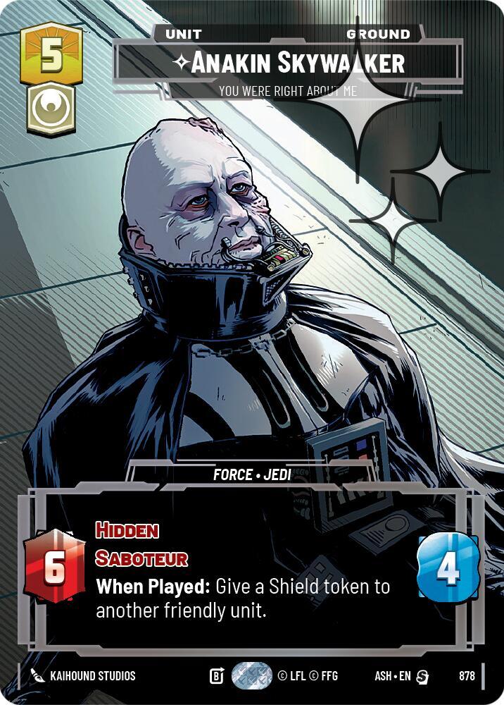 Anakin Skywalker - You Were Right About Me (Prestige Foil) (878) [Ashes of the Empire]