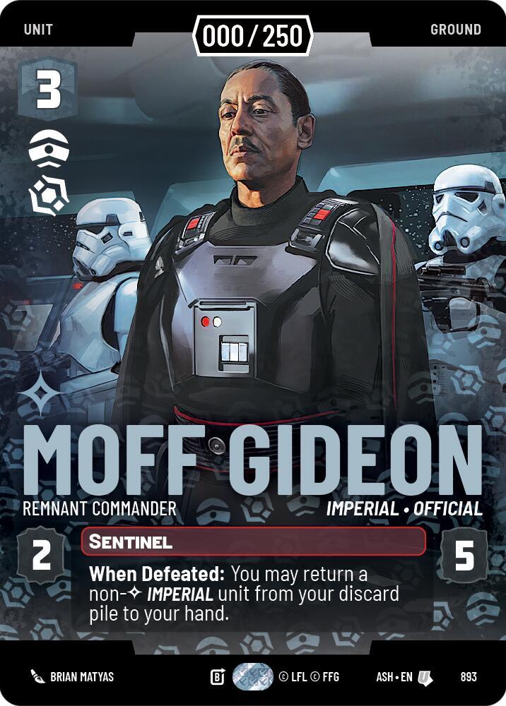 Moff Gideon - Remnant Commander (Serialized) (893) [Ashes of the Empire]