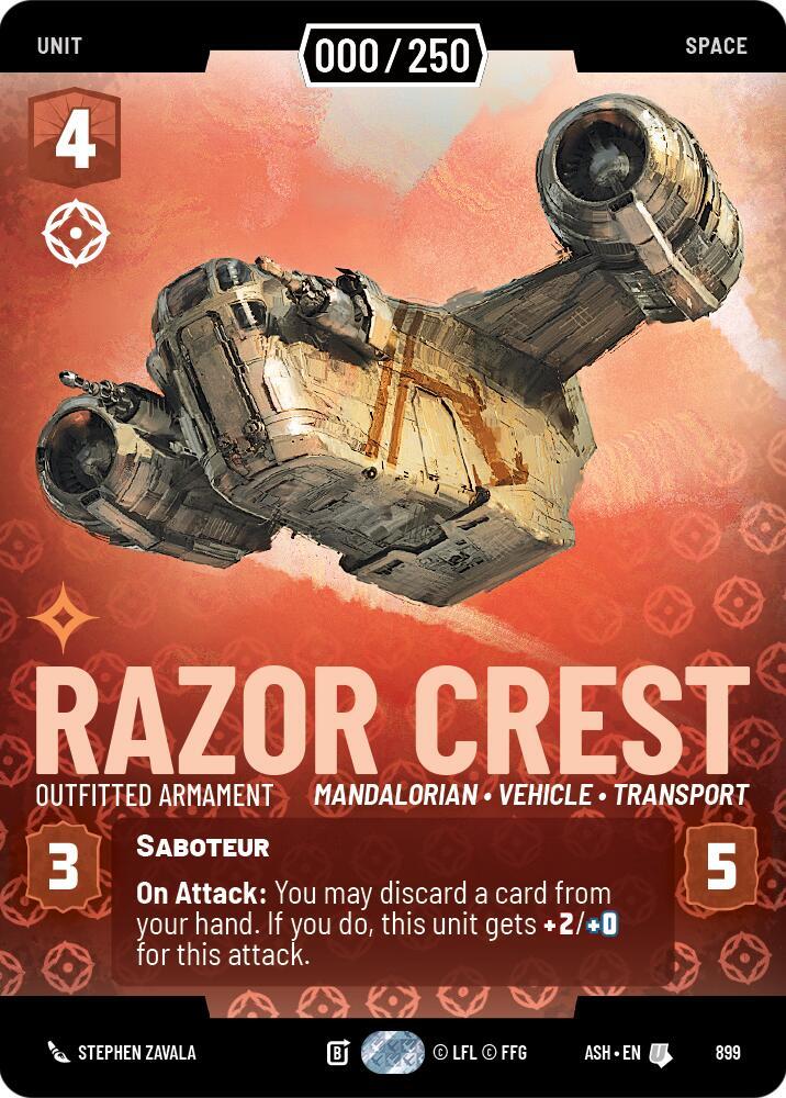 Razor Crest - Outfitted Armament (Serialized) (899) [Ashes of the Empire]