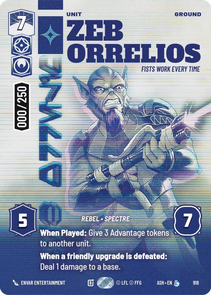 Zeb Orrelios - Fists Work Every Time (Serialized) (918) [Ashes of the Empire]