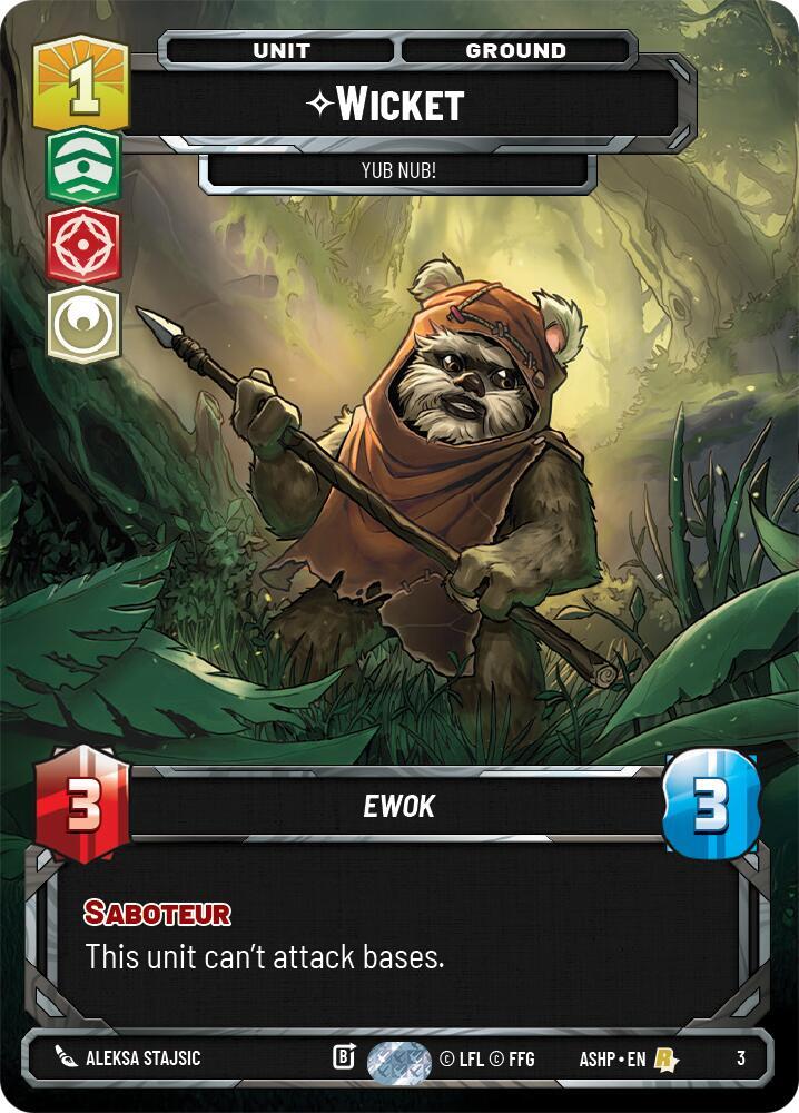 Wicket - Yub Nub! (3) [Ashes of the Empire - Weekly Play Promos]