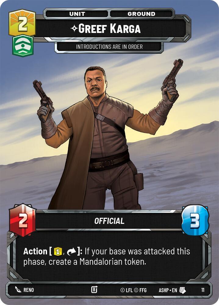 Greef Karga (11) [Ashes of the Empire - Weekly Play Promos]