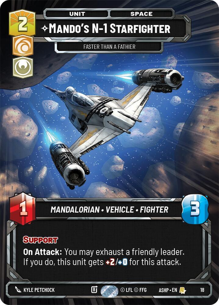 Mando's N-1 Starfighter - Faster than a Fathier (18) [Ashes of the Empire - Weekly Play Promos]