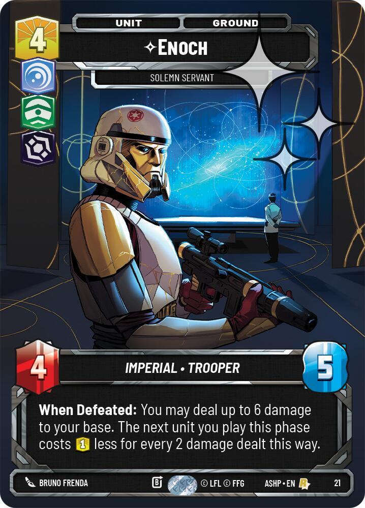 Enoch - Solemn Servant (Foil) (21) [Ashes of the Empire - Weekly Play Promos]