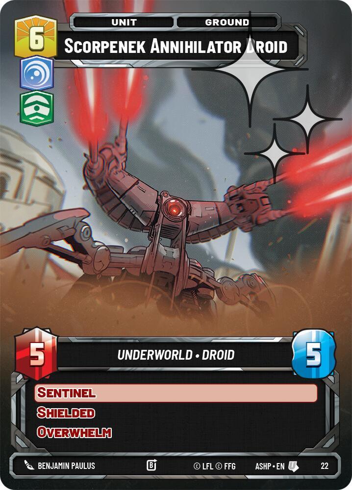 Scorpenek Annihilator Droid (Foil) (22) [Ashes of the Empire - Weekly Play Promos]