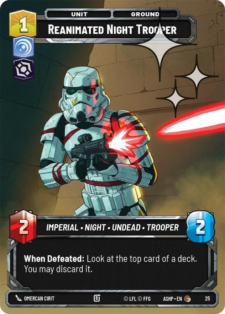 Reanimated Night Trooper (Foil) (25) [Ashes of the Empire - Weekly Play Promos]