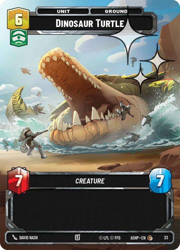 Dinosaur Turtle (Foil) (33) [Ashes of the Empire - Weekly Play Promos]