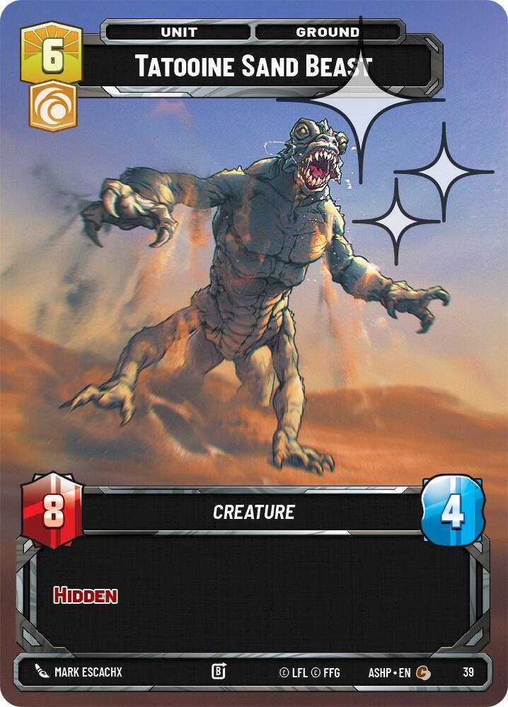 Tatooine Sand Beast (Foil) (39) [Ashes of the Empire - Weekly Play Promos]