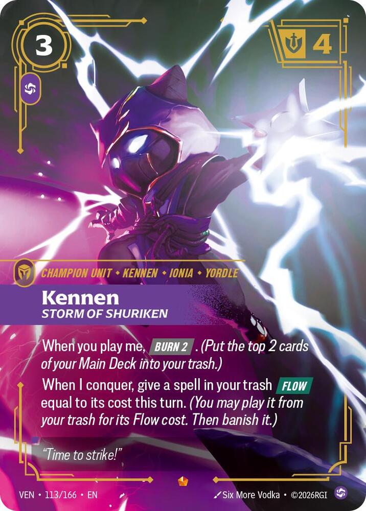 Kennen, Storm of Shuriken (113/166) [Vendetta]