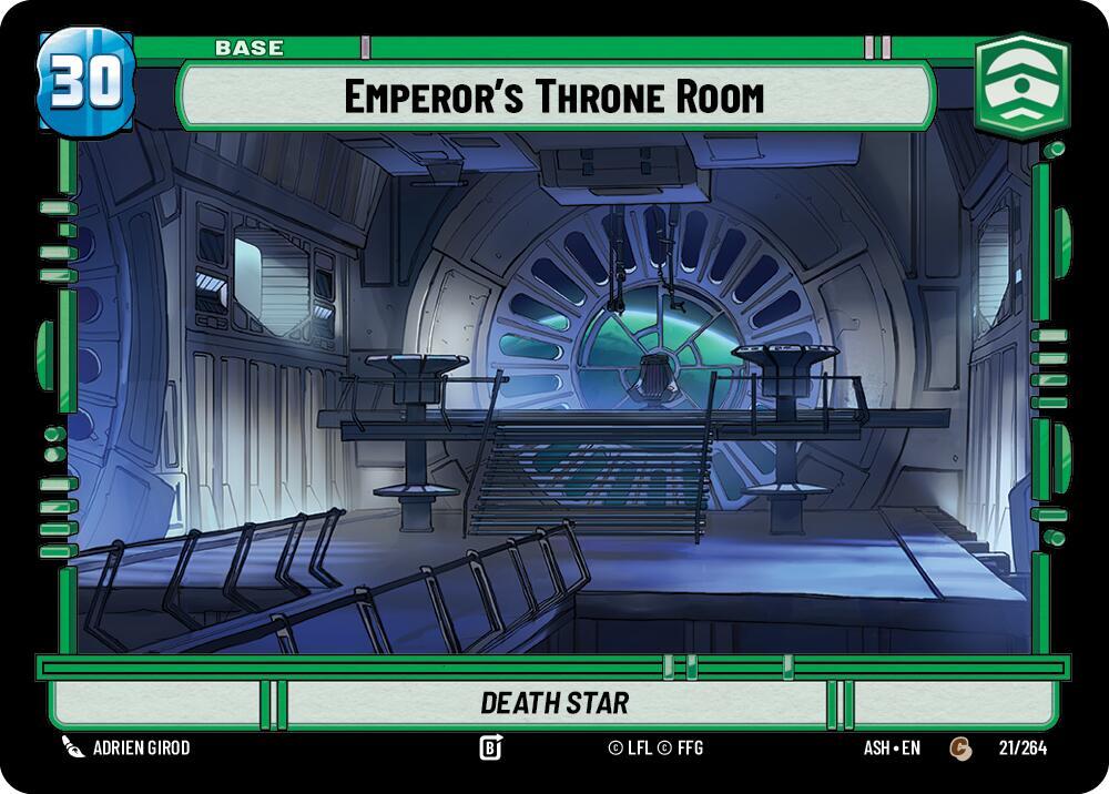 Emperor's Throne Room // Shield (21/264 // T03) [Ashes of the Empire]