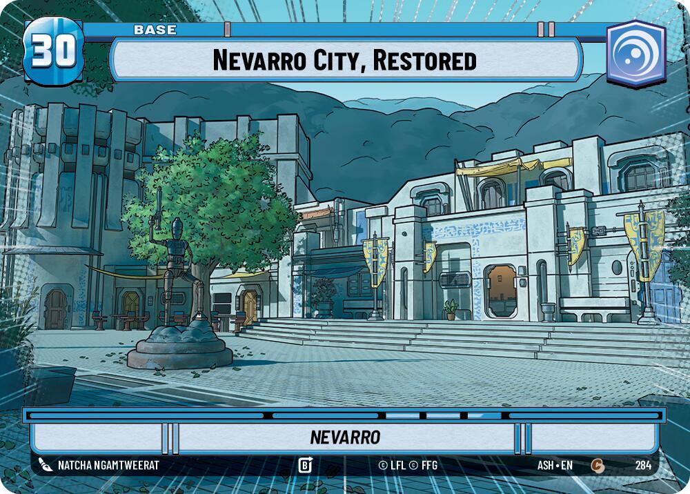 Nevarro City, Restored // Shield (Hyperspace) (284 // T06) [Ashes of the Empire]