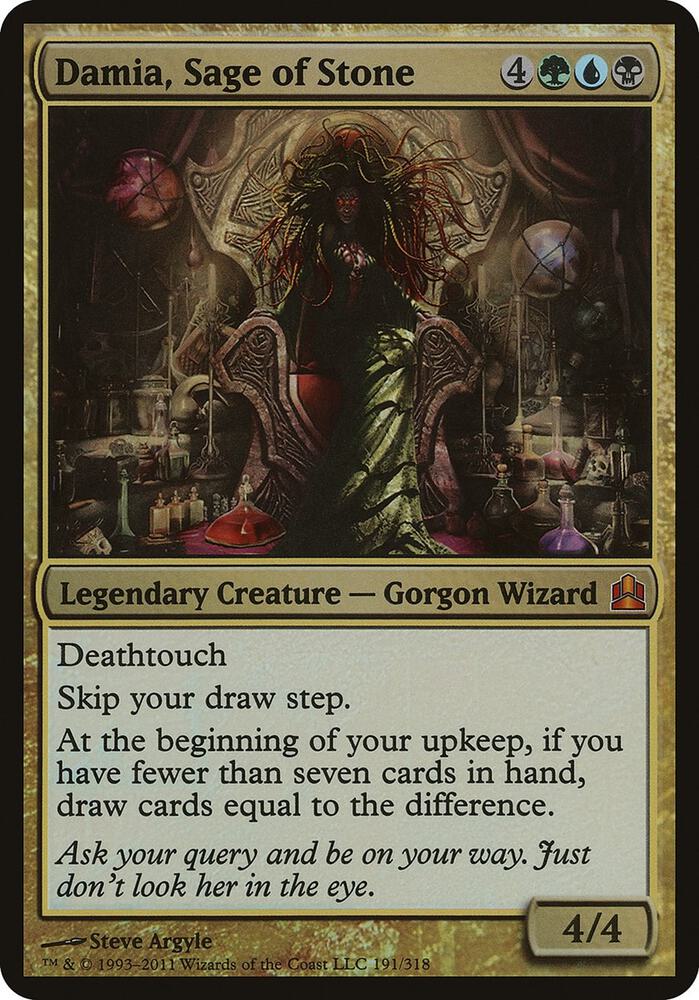 Damia, Sage of Stone (Commander) (191) [Oversize Cards]