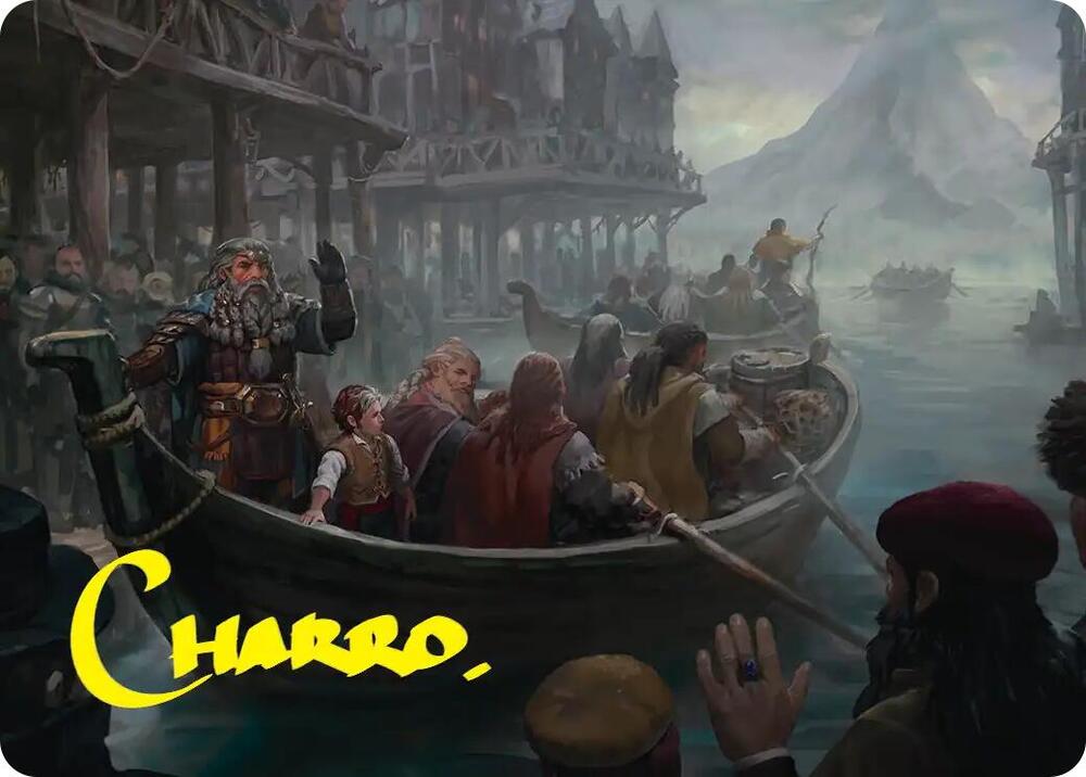 Uneasy Partings Art Card (Gold-Stamped Signature) (14) [The Hobbit Art Series]