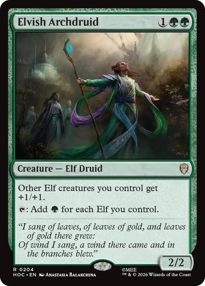Elvish Archdruid (204) [The Hobbit: Eternal-Legal]