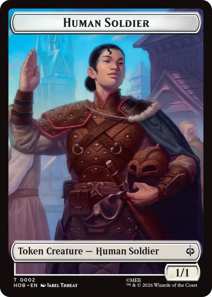 Human Soldier // Treasure (0013) Double-Sided Token (2 // 13) [The Hobbit]