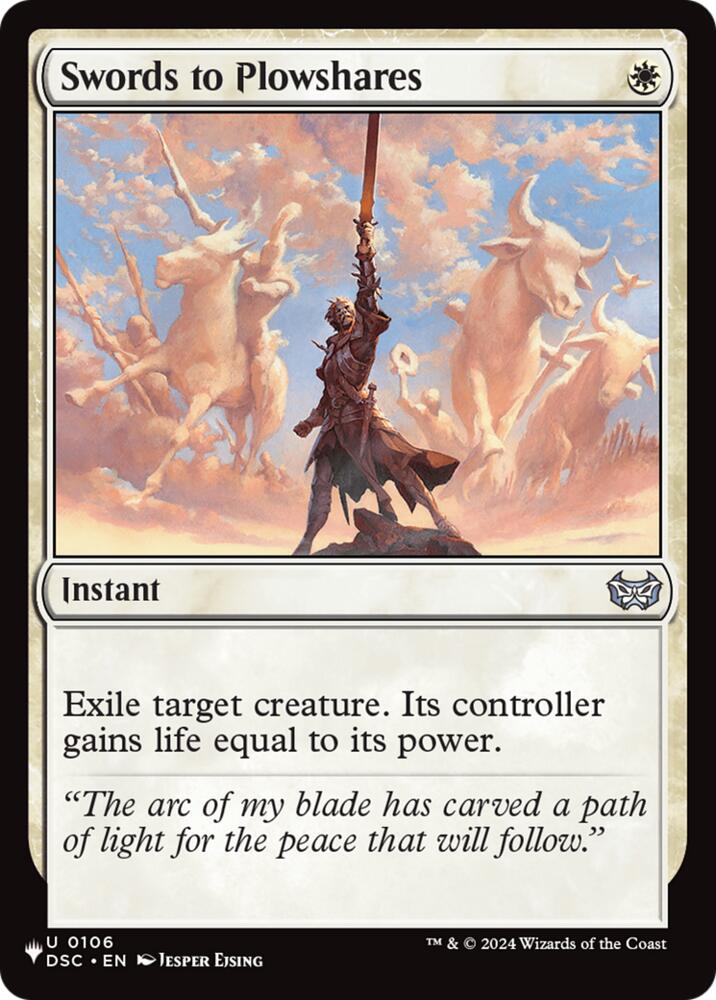 Swords to Plowshares (DSC) (106) [The List]