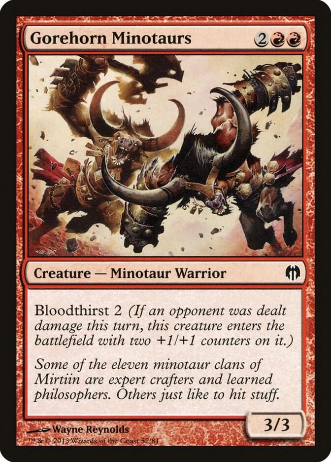 Gorehorn Minotaurs (52) [Duel Decks: Heroes vs. Monsters]