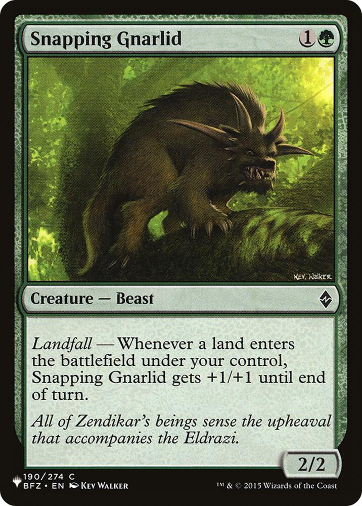 Snapping Gnarlid (190) [The List]