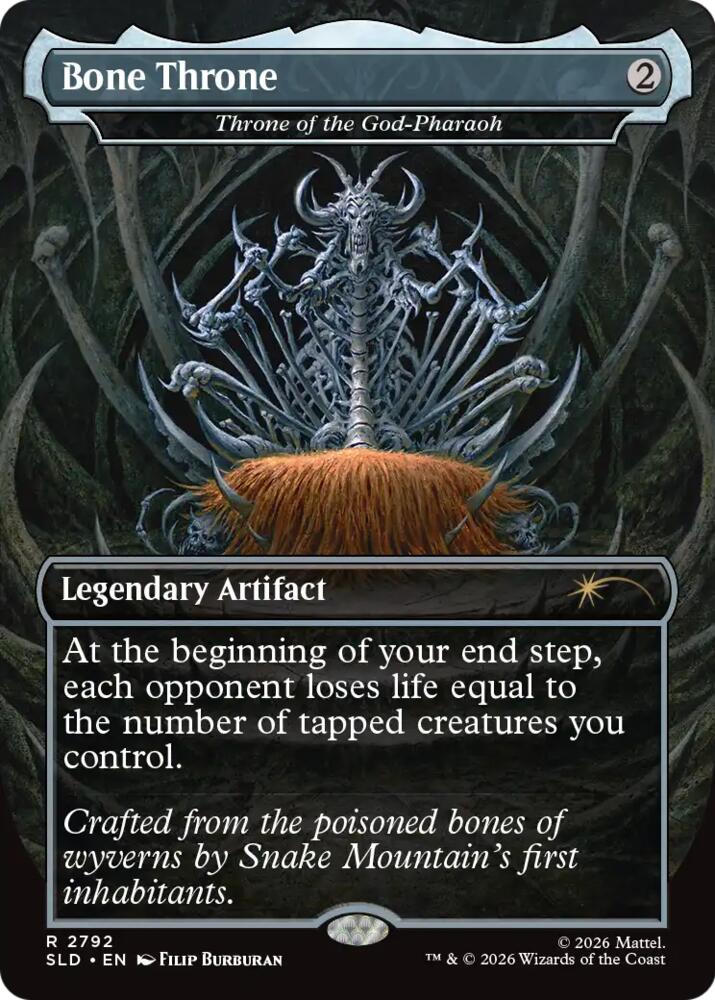 Bone Throne - Throne of the God-Pharaoh (2792) [Secret Lair Drop]